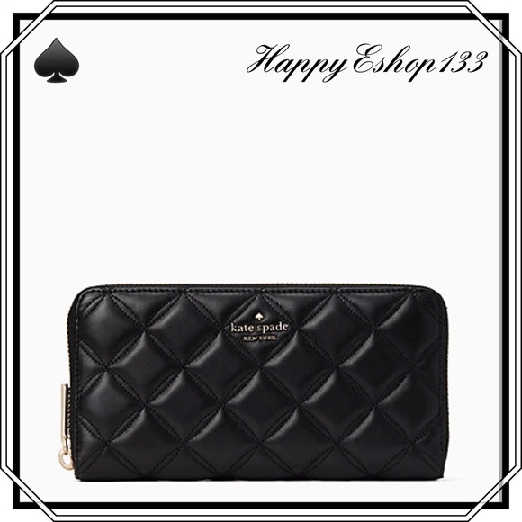kate spade Handbags - ♠️ kate spade ♠️ Natalia Smooth Quilted Leather Large Continental Wallet
